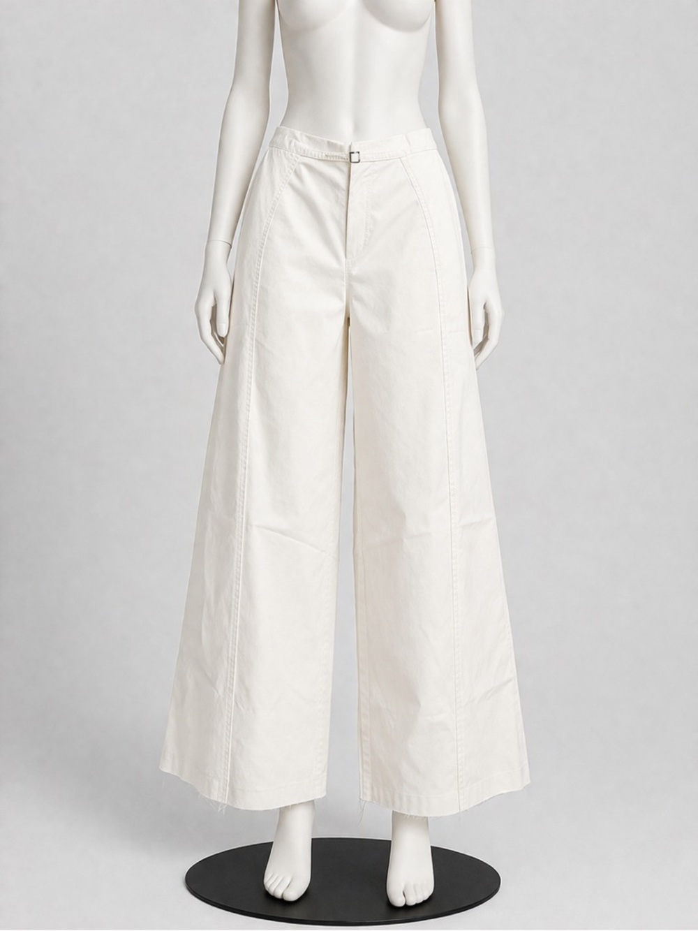 ZARA White Wide-Leg Pants